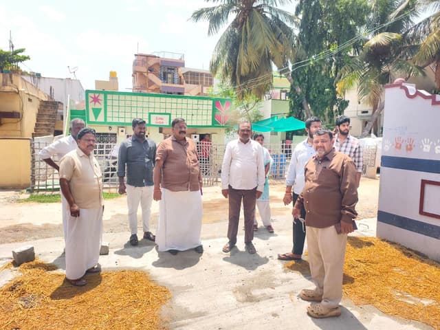 ವಾರ್ಡ್ 23ರಲ್ಲಿ ನಡೆಯುತ್ತಿರುವ ಕಾಮಗಾರಿಗಳ ಪ್ರಗತಿ ಪರಿಶೀಲಿಸಿದ ಮೇಯರ್ ಪಿ.ಗಾದೆಪ್ಪ