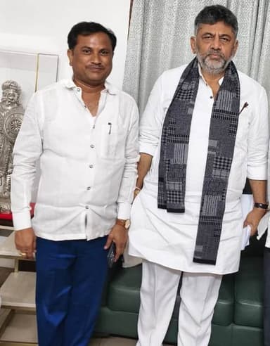 ಗಂಗಾವತಿ ನಗರ ಬ್ಲಾಕ್ ಕಾಂಗ್ರೆಸ್ ಅಧ್ಯಕ್ಷ ಸ್ಥಾನಕ್ಕೆ- ನಾಗರಾಜ ನಂದಾಪುರ ನೇಮಕ: ಡಿಕೆಶಿ ಆದೇಶ- ದಲಿತ ಬಲಗೈ ಸಮುದಾಯಕ್ಕೆ ಕಾಂಗ್ರೆಸ್ ಮನ್ನಣೆ